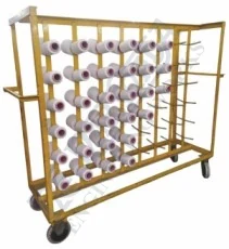 Yarn Trolley with Bobbin Pegs